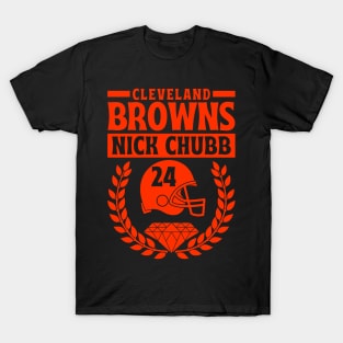 Cleveland Browns 24 Nick Chubb American Football T-Shirt